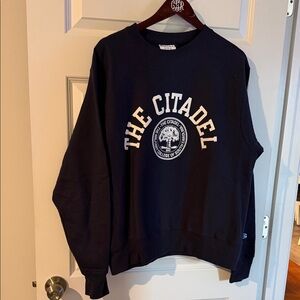 Men's Navy The Citadel Military College Sweatshirt crewneck Charleston SC